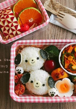 お手わんちゃんの簡単キャラ弁♡遠足弁当♪-レシピのメイン写真