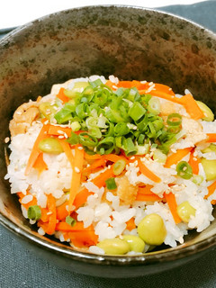 枝豆とにんじんの簡単まぜご飯-レシピのメイン写真