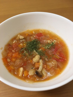 ある野菜で簡単♪大豆入りミネストローネ-レシピのメイン写真