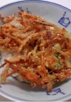 玉ネギとニンジンのかき揚げ丼-レシピのメイン写真