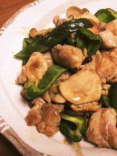 簡単*鶏とピーマンのオイスターソース炒め-レシピのメイン写真