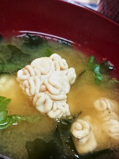 プルプル!トロ~【たちとワカメの味噌汁】-レシピのメイン写真