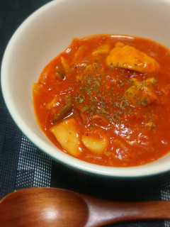 鶏むね肉のトマトチーズ煮込み-レシピのメイン写真