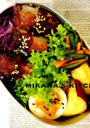女子高生のトンカツ弁当♪♪-レシピのメイン写真