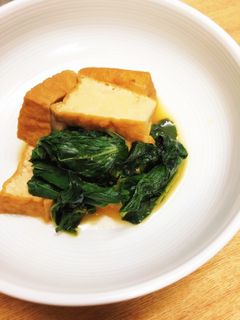 厚揚げと小松菜の煮物-レシピのメイン写真