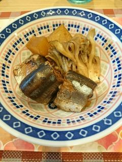 圧力鍋でサンマと大根と舞茸の煮物-レシピのメイン写真