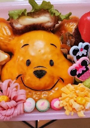 くまのプーさん☆キャラ弁★チェダーチーズ-レシピのメイン写真