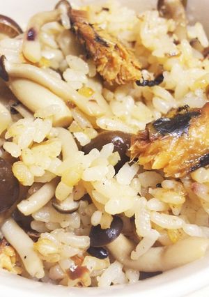 サンマとしめじの炊き込みご飯-レシピのメイン写真