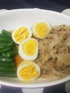 ゆで卵と豚こまの甘辛煮-レシピのメイン写真