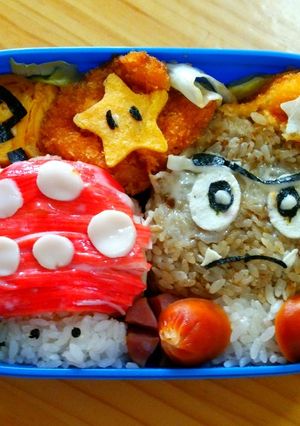 キャラ弁★スーパーマリオステージ-レシピのメイン写真