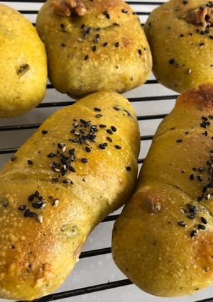 かぼちゃの煮物パン-レシピのメイン写真