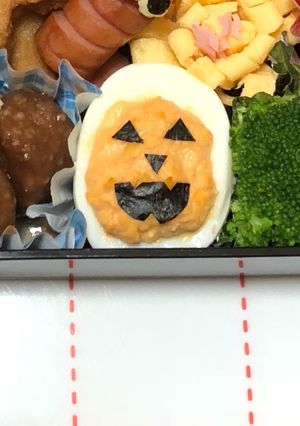 ハロウィン弁当おかず 卵でかぼちゃ-レシピのメイン写真