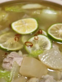 味覇で揚げ大根の鳥ゆず鍋-レシピのメイン写真