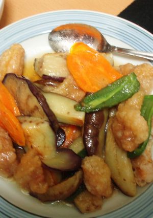 鶏肉と茄子の揚げびたし。-レシピのメイン写真