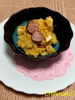 チーズカレーdeやみつきポテトサラダ♪-レシピのメイン写真