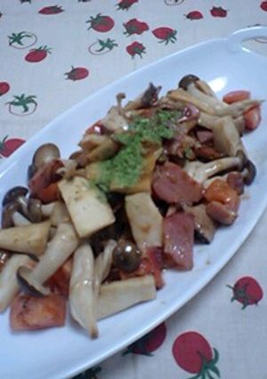 きのことトマトのホットサラダ☆-レシピのメイン写真