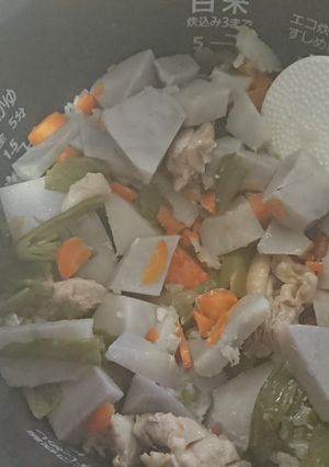 煮物でリメイクおこわ-レシピのメイン写真