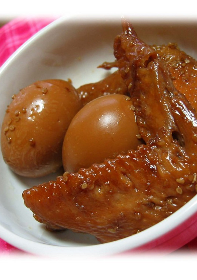 味付けいらずで簡単手羽先ゆで卵煮るだけ～-レシピのメイン写真