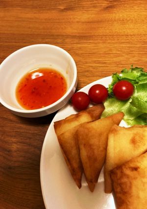 パリパリ！チーズが美味しいポテサラ春巻き-レシピのメイン写真