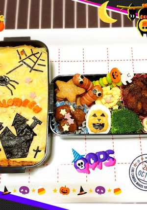 キャラ弁 ハロウィン2018-レシピのメイン写真