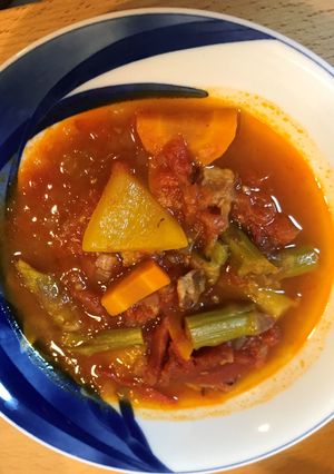 野菜たっぷりトマトスープ-レシピのメイン写真