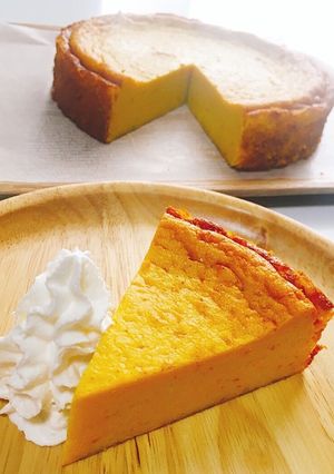 無脂肪乳で✧簡単濃厚かぼちゃチーズケーキ-レシピのメイン写真