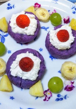 簡単♪ココナツ風味☆紫芋スイートポテト-レシピのメイン写真