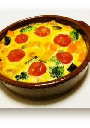 チキンとたっぷり野菜のトースターオムレツ-レシピのメイン写真