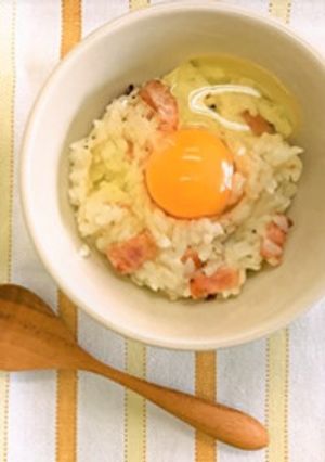 混ぜるだけ♪簡単カルボナーラごはん-レシピのメイン写真