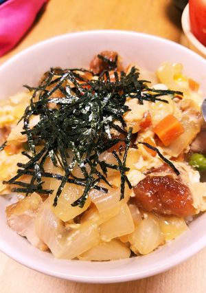 残り物唐揚げで簡単親子丼♪-レシピのメイン写真