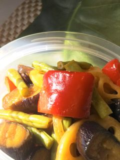 レンコンと茄子の甘酢炒め-レシピのメイン写真