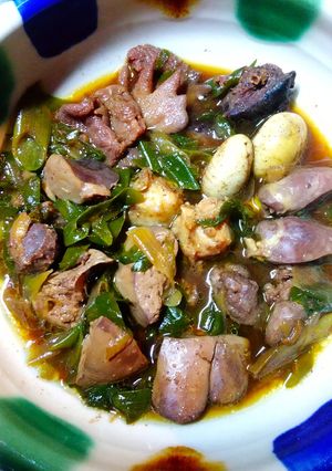 簡単でおいしい鶏のもつ煮（鳥モツ煮込み）-レシピのメイン写真