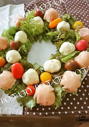 ポテサラdeカラフルリース♪-レシピのメイン写真