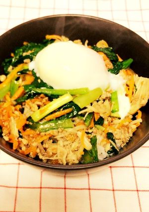 そぼろと野菜のビビンバ-レシピのメイン写真
