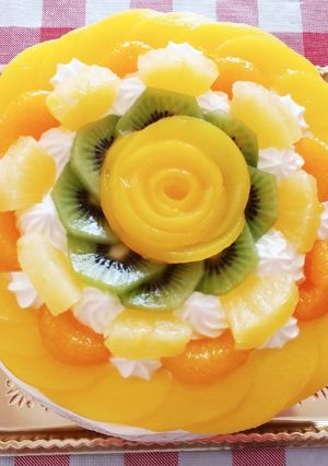 フルーツデコレーションケーキpart3-レシピのメイン写真