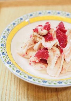 しっとり鶏ささみの梅あえ-レシピのメイン写真