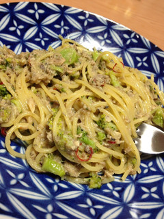 サバとブロッコリーのペペロンチーノパスタ-レシピのメイン写真