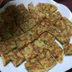 รูปของ 野菜たっぷり納豆お好み焼き
