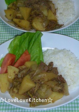 急いで食べたい♪そぼろ肉じゃがライス-レシピのメイン写真