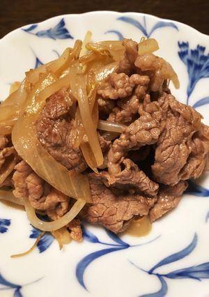 牛肉と玉ねぎの炒め物☆醤油だけ！-レシピのメイン写真