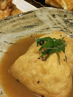 染み込む♪お揚げと豆腐の巾着煮物-レシピのメイン写真
