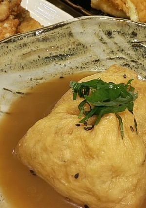 染み込む♪お揚げと豆腐の巾着煮物-レシピのメイン写真