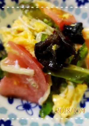 四角豆入りトマタマ炒め-レシピのメイン写真