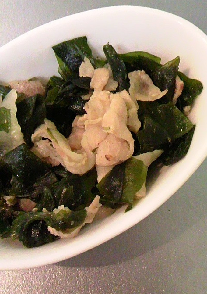 簡単♪わかめたっぷり豚肉炒め-レシピのメイン写真