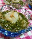 簡単★１分【めかぶと甘エビのわさび醤油】