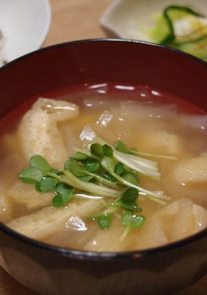 皮も食べちゃう☆大根のお味噌汁-レシピのメイン写真