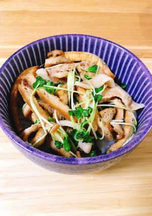 豚いなり寿司丼-レシピのメイン写真