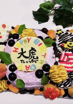 次男５歳誕生日♥️くまちゃんケーキ-レシピのメイン写真
