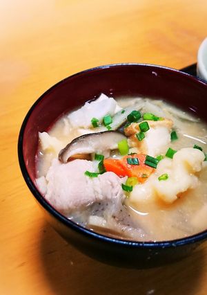 わが家の だんご汁・豚汁でも-レシピのメイン写真