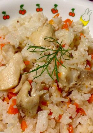 炊飯器で簡単 カオマンガイ風炊き込みご飯-レシピのメイン写真